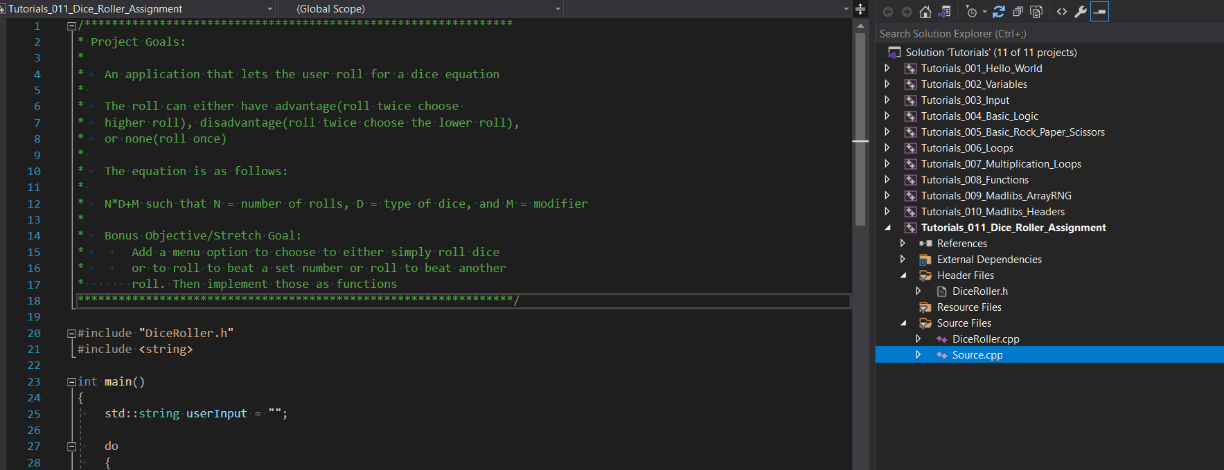 C++ Tutorials