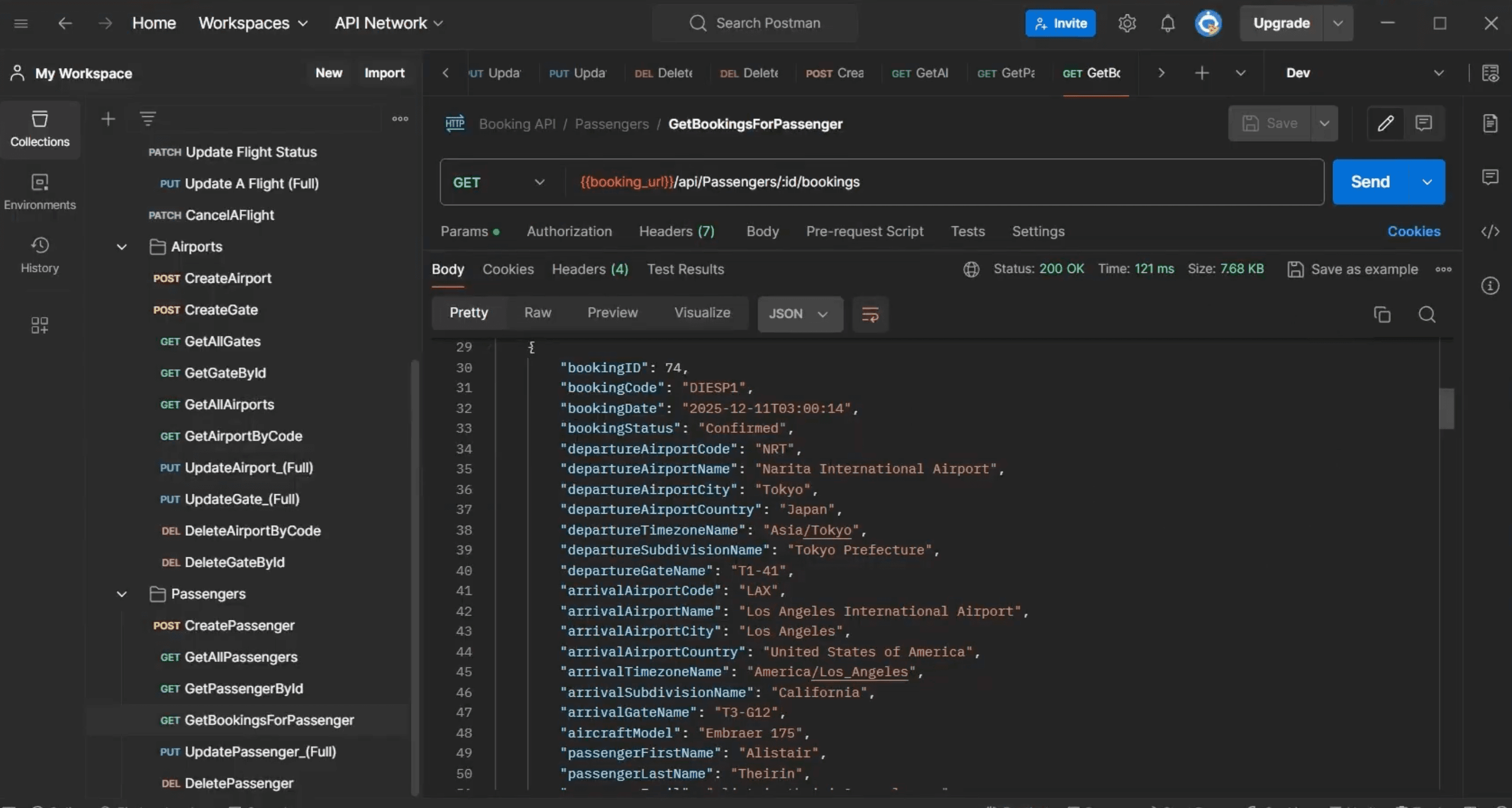 Oracle-Based Airline Booking System (Booking API)