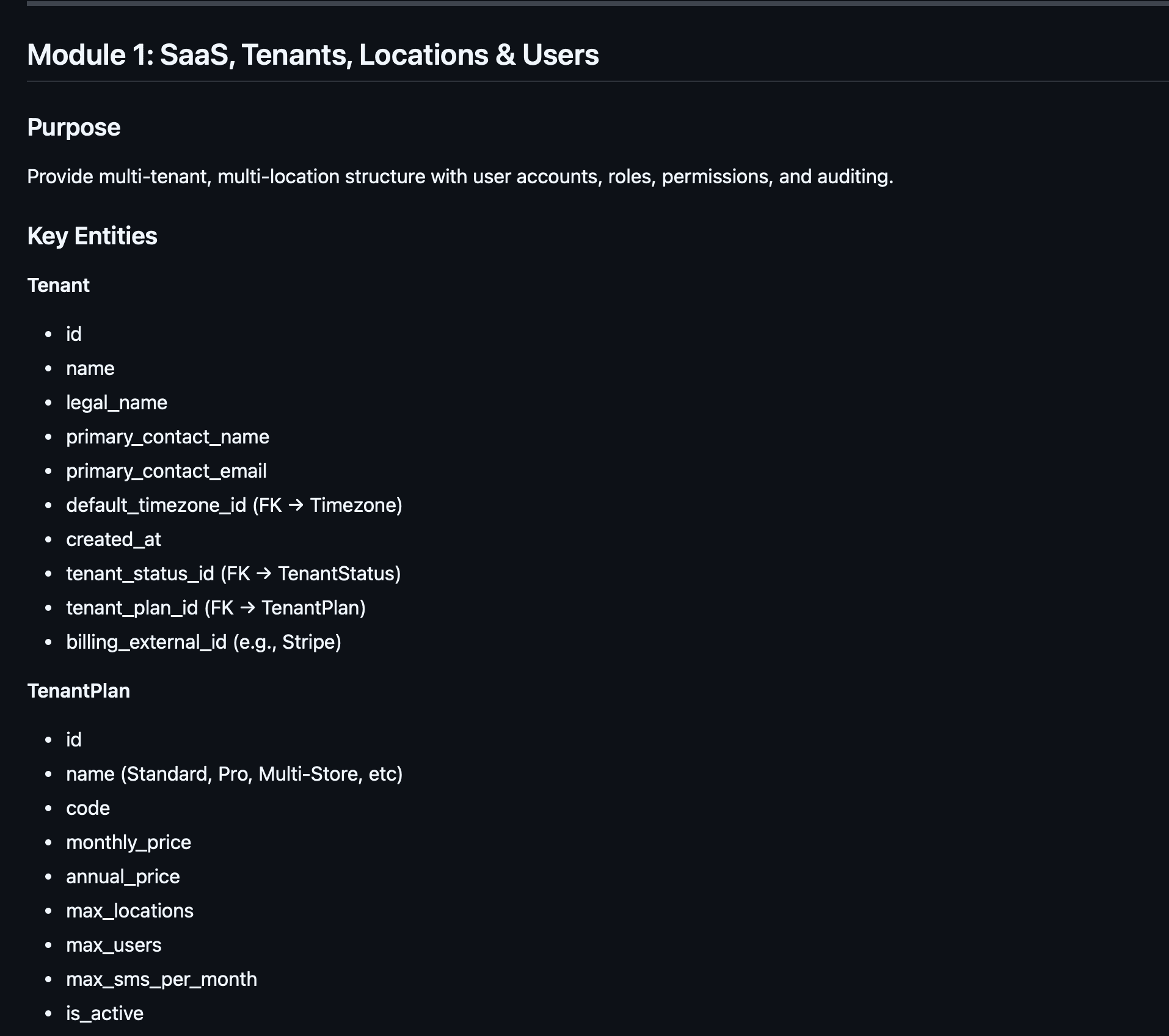 Repair Shop SaaS (Architecture & Data Model)